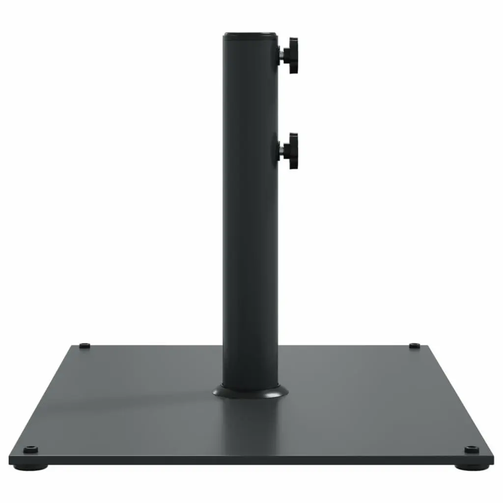 Parasol Base Steel Rectangular 15kg Grey Fits 32 38 48mm Poles