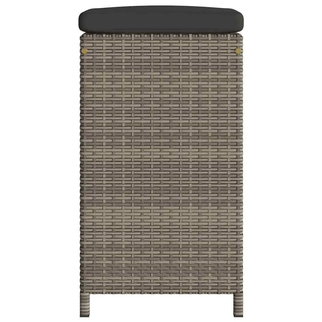 4-Piece Outdoor Bar Stools Set with Cushions