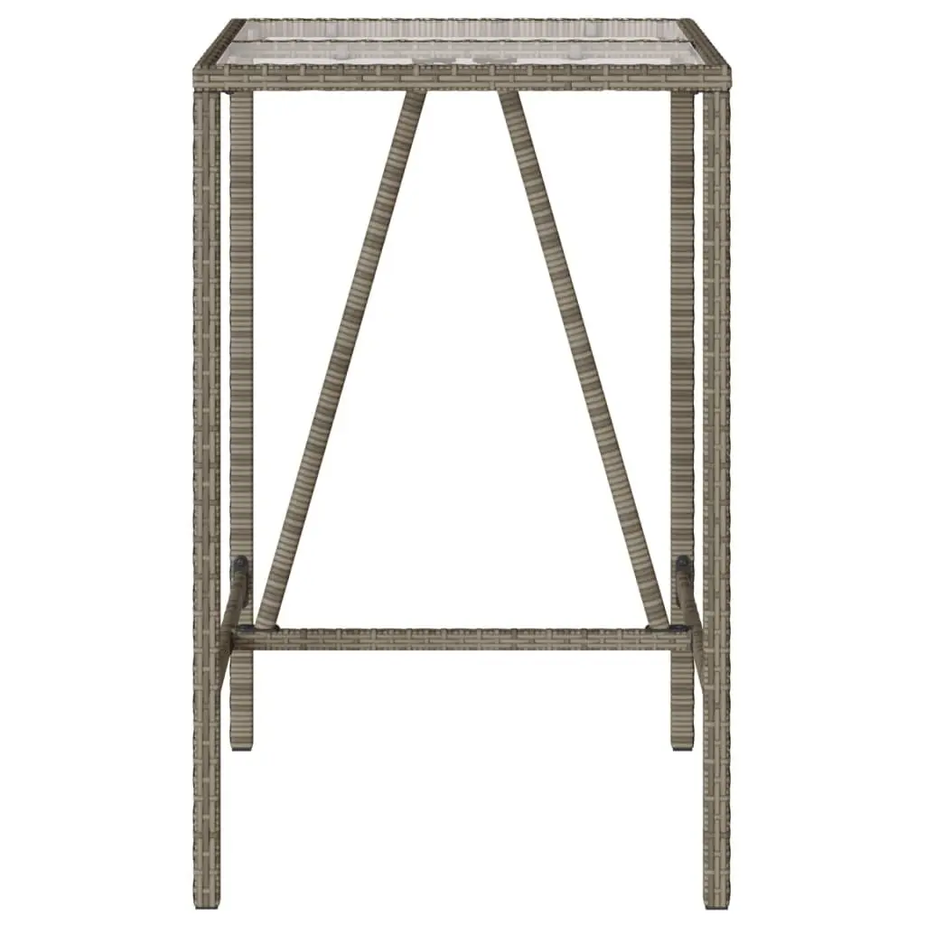 Grey Outdoor Bar Table for Patio or Garden