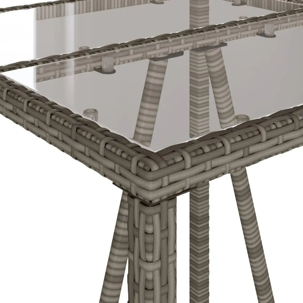 Grey Outdoor Bar Table for Patio or Garden