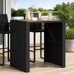 Premium Outdoor Bar Table with Acacia Wood Top