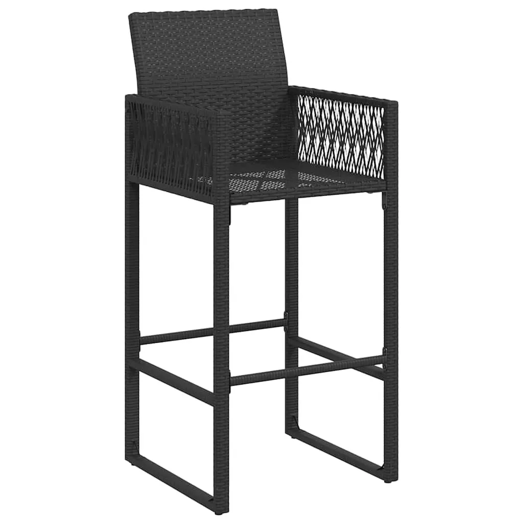 Outdoor Bar Stools Set of 2 with Armrests