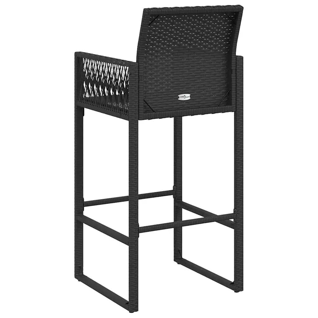 Outdoor Bar Stools Set of 2 with Armrests