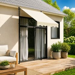 High-Quality Retractable Awning Cream 200x115 cm