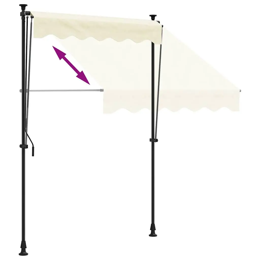 Retractable Awning Cream 200x115 cm