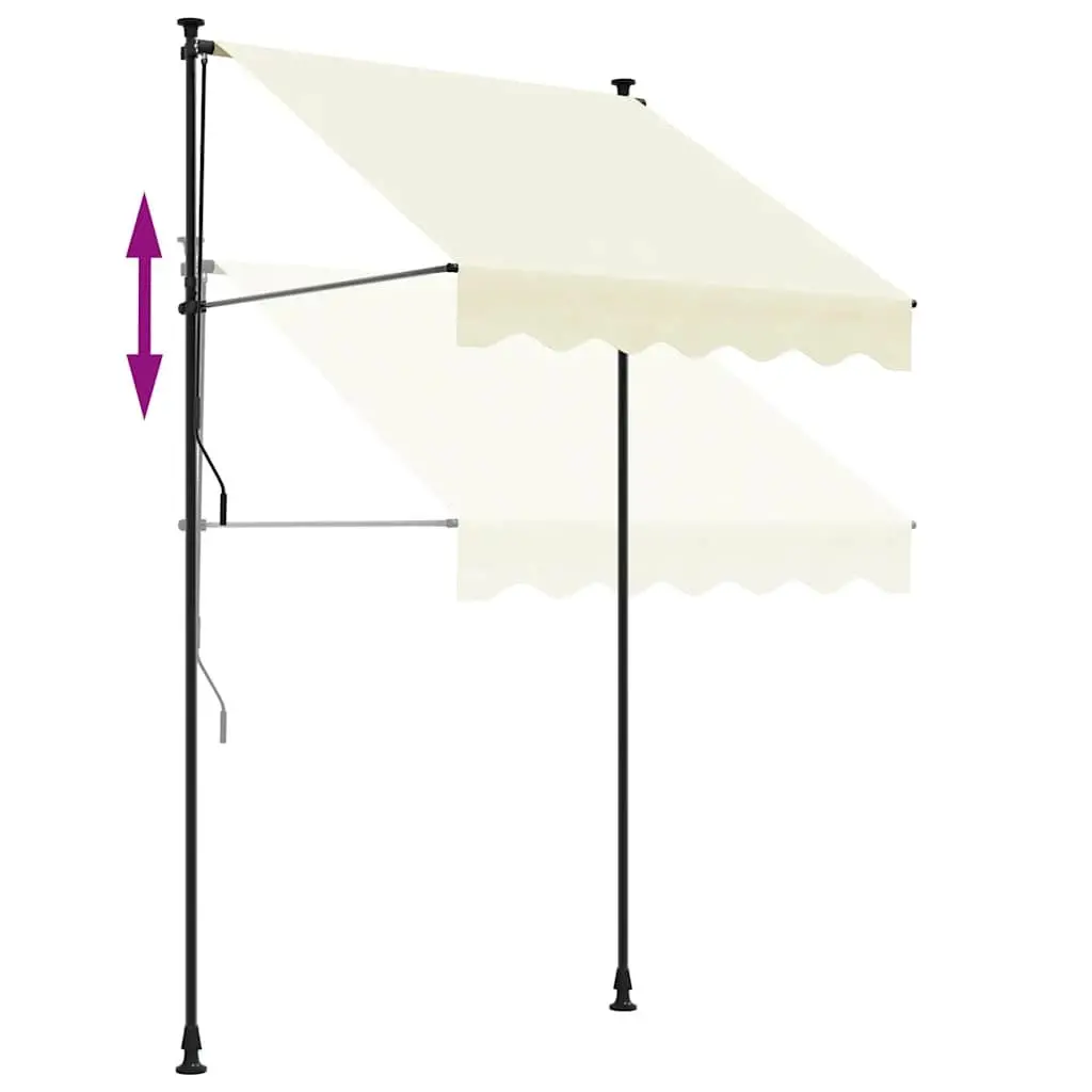 Retractable Awning Cream 200x115 cm