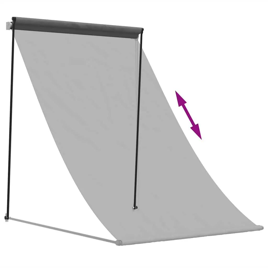 Retractable Awning Anthracite 100x150 cm Patio Shade