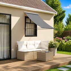 Durable Retractable Awning Anthracite 150x150 cm for Outdoor Spaces