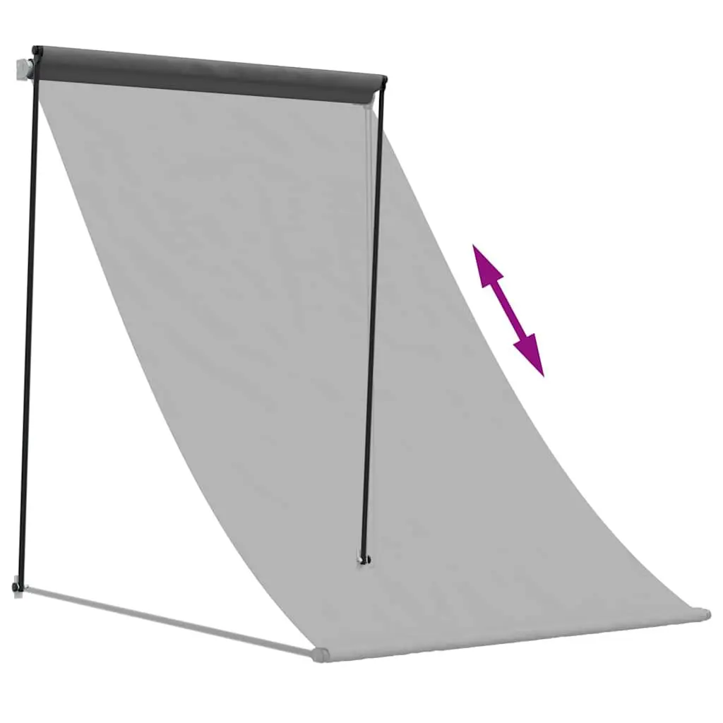 Retractable Awning Steel 150x150 cm Anthracite