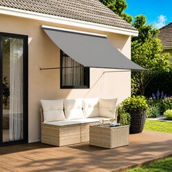 Premium Anthracite Retractable Awning 250x150cm