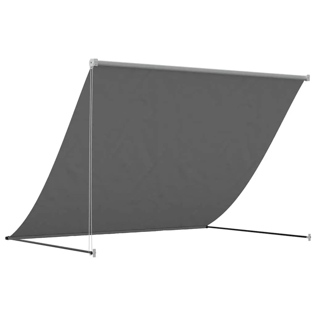 Anthracite Retractable Awning 250x150cm