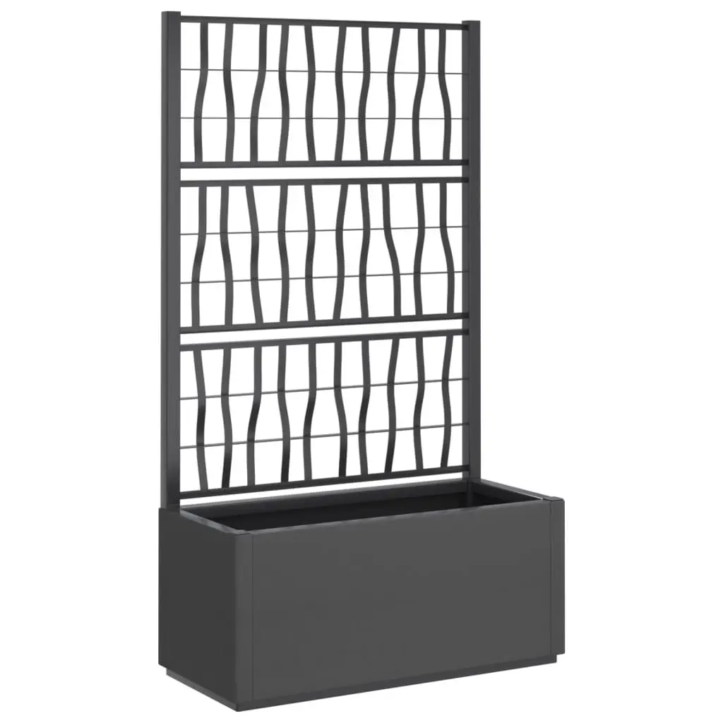 Garden Planter Polypropylene 80x36x140cm Grey