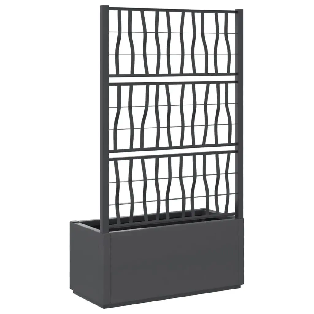 Garden Planter Polypropylene 80x36x140cm Grey