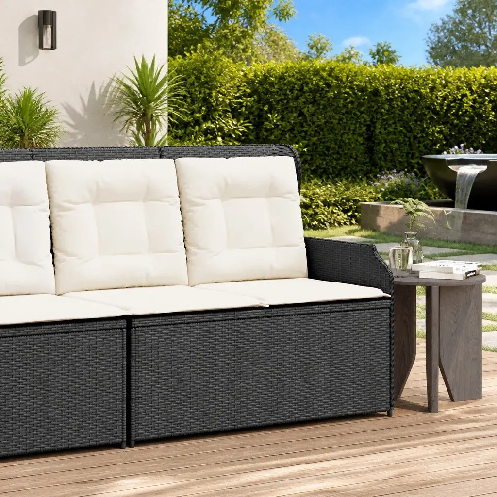 Reclining Garden Bench with Adjustable Backrest
