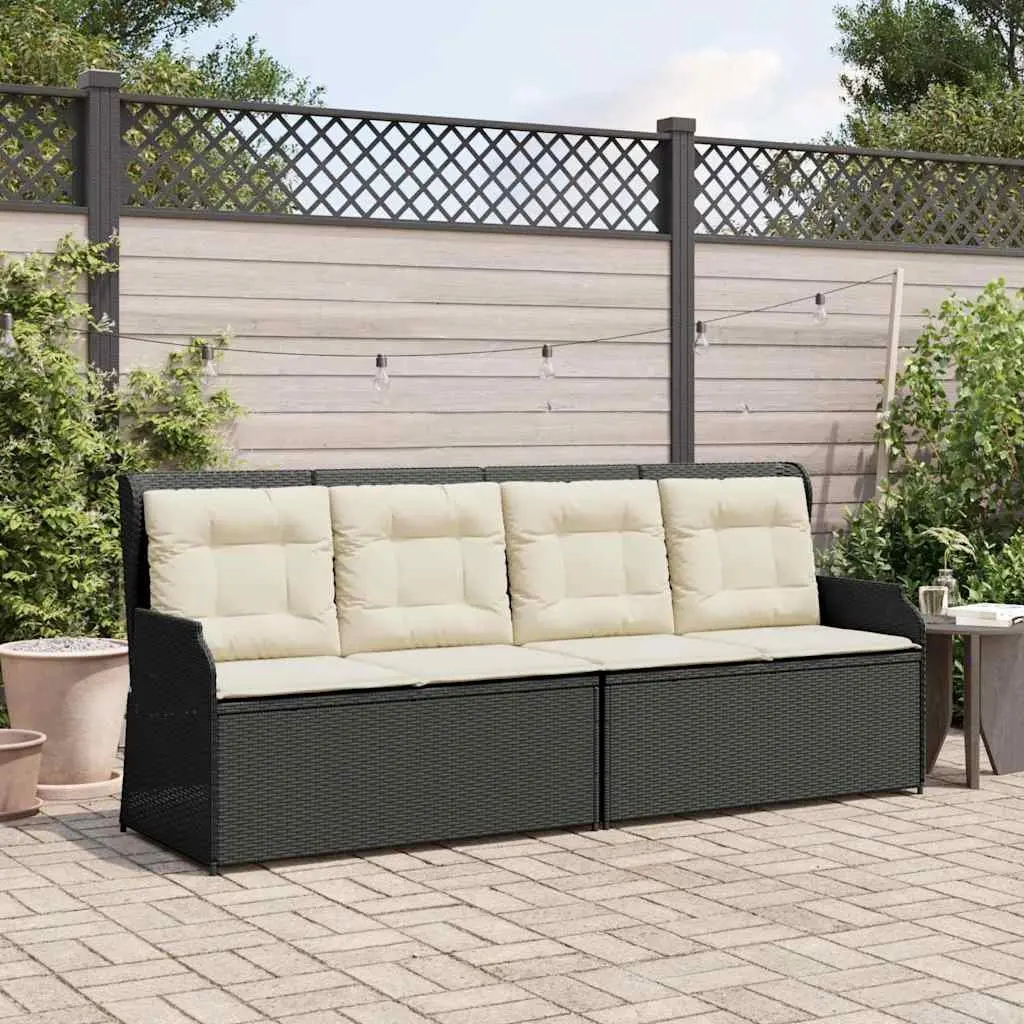 Reclining Garden Bench with Adjustable Backrest