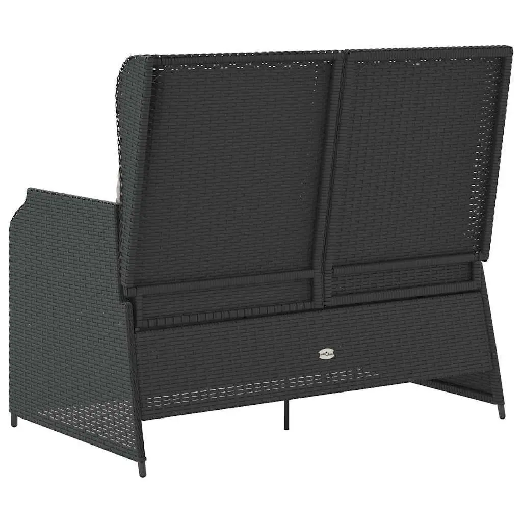 Reclining Garden Bench with Adjustable Backrest