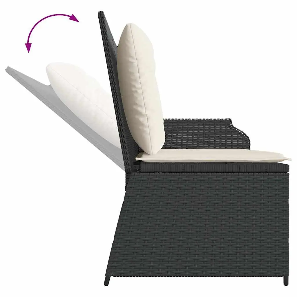 Reclining Garden Bench with Adjustable Backrest