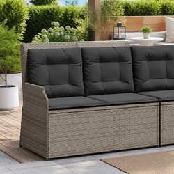 Sturdy Reclining Garden Bench with Padded Cushions