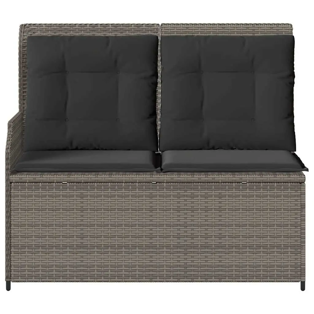 Reclining Garden Bench with Padded Cushions