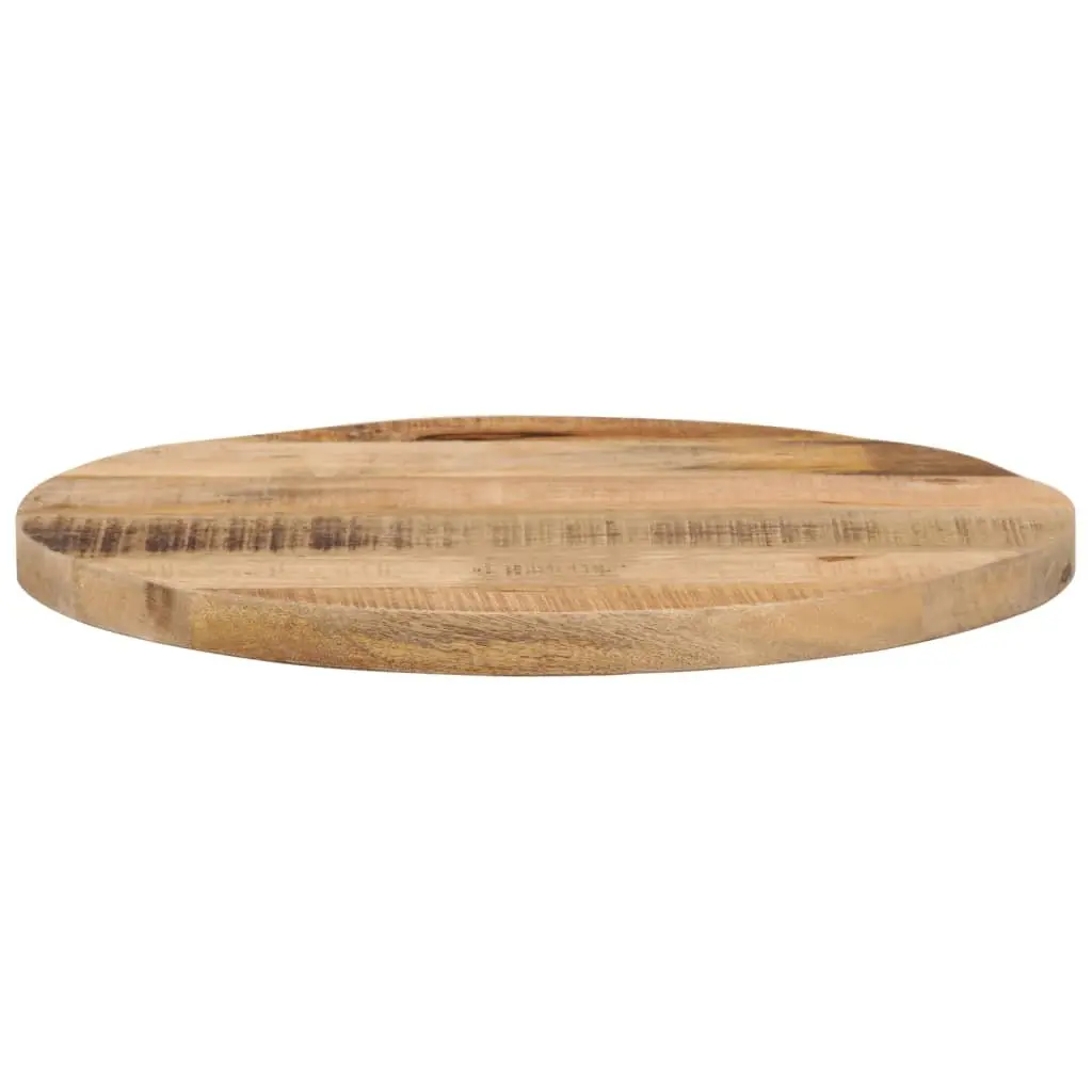 60cm Round Solid Mango Wood Tabletop for Rustic Charm