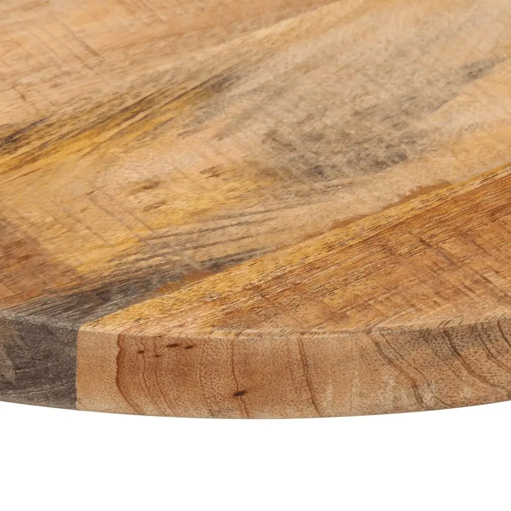 60cm Round Solid Mango Wood Tabletop for Rustic Charm