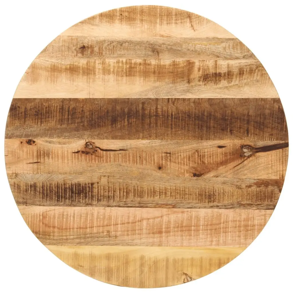 Round Mango Wood Table Top Ø 70cm for Dining