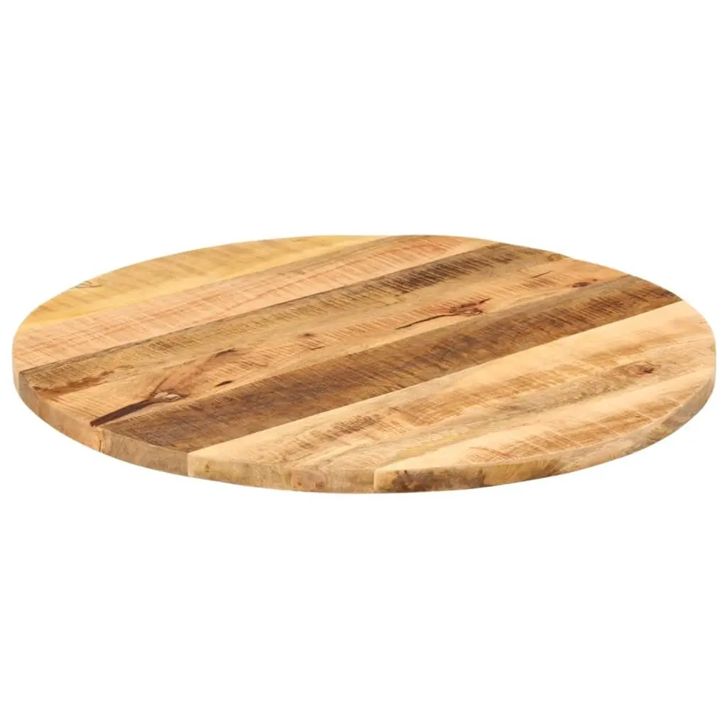 Round Mango Wood Table Top Ø 70cm for Dining