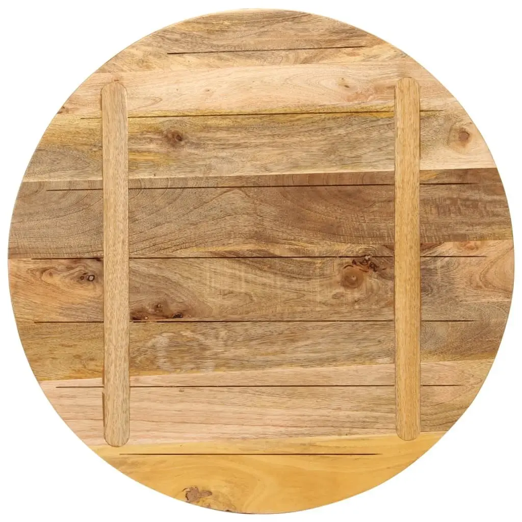 Round Mango Wood Table Top Ø 70cm for Dining