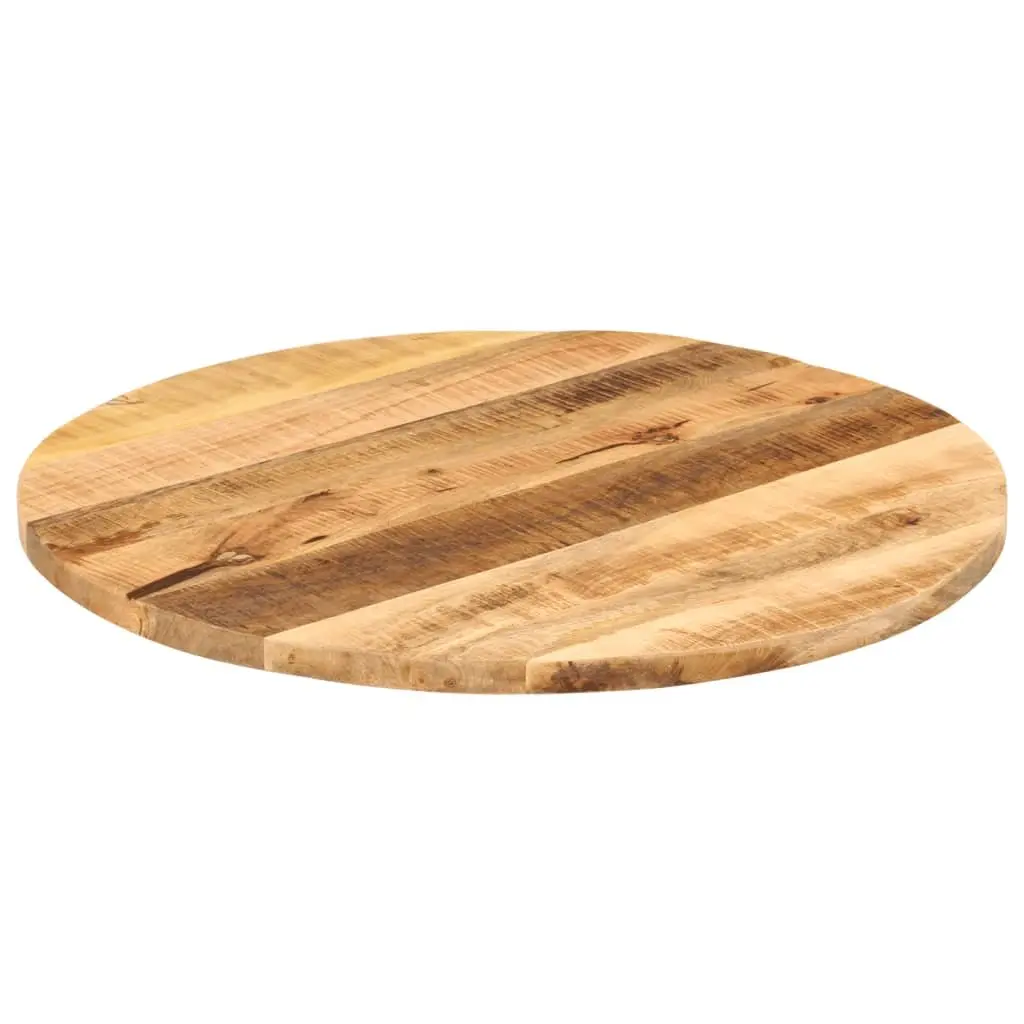 Rustic Mango Wood Round Table Top 80cm Diameter