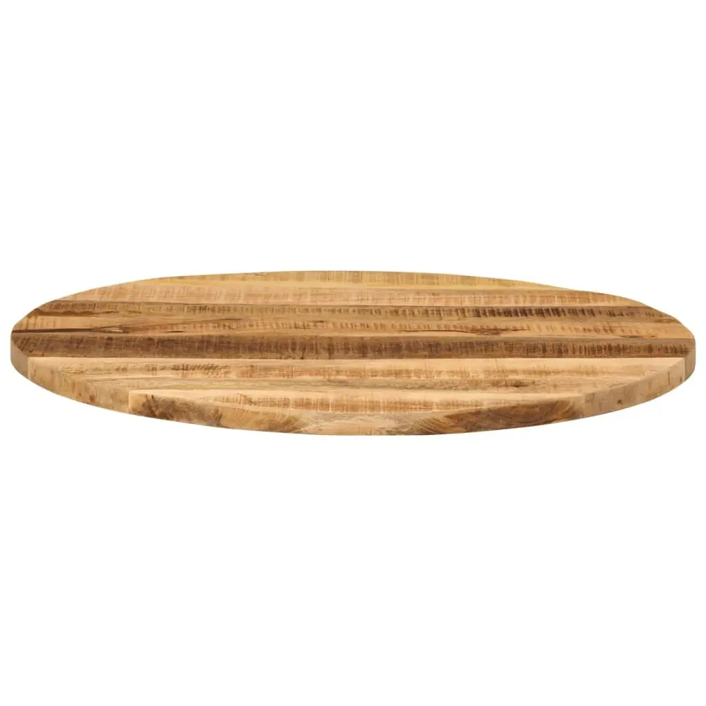 Round Wooden Table Top Ø 80cm Replacement Dining Surface Rustic Brown