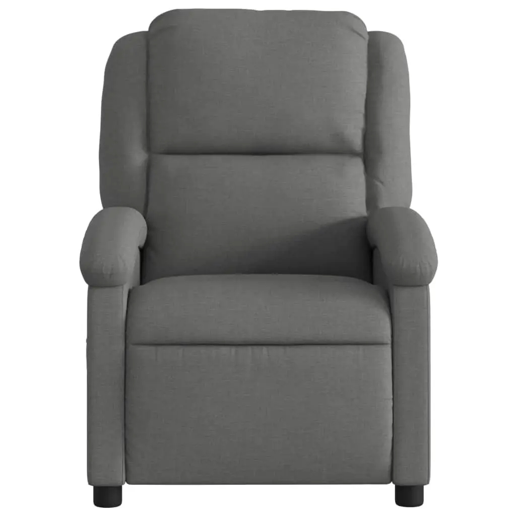 Grey Fabric Massage Recliner Chair with 6 Vibration Points