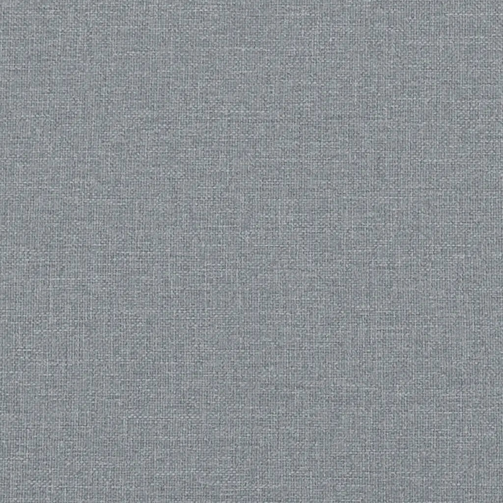 Grey Fabric Bench with Backrest and Armrests