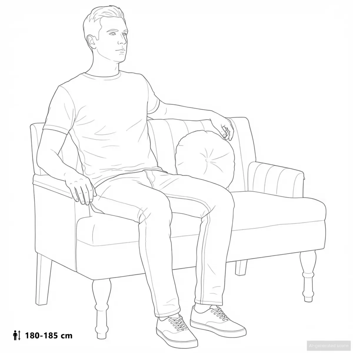 Grey Fabric Bench with Cushions for Comfort