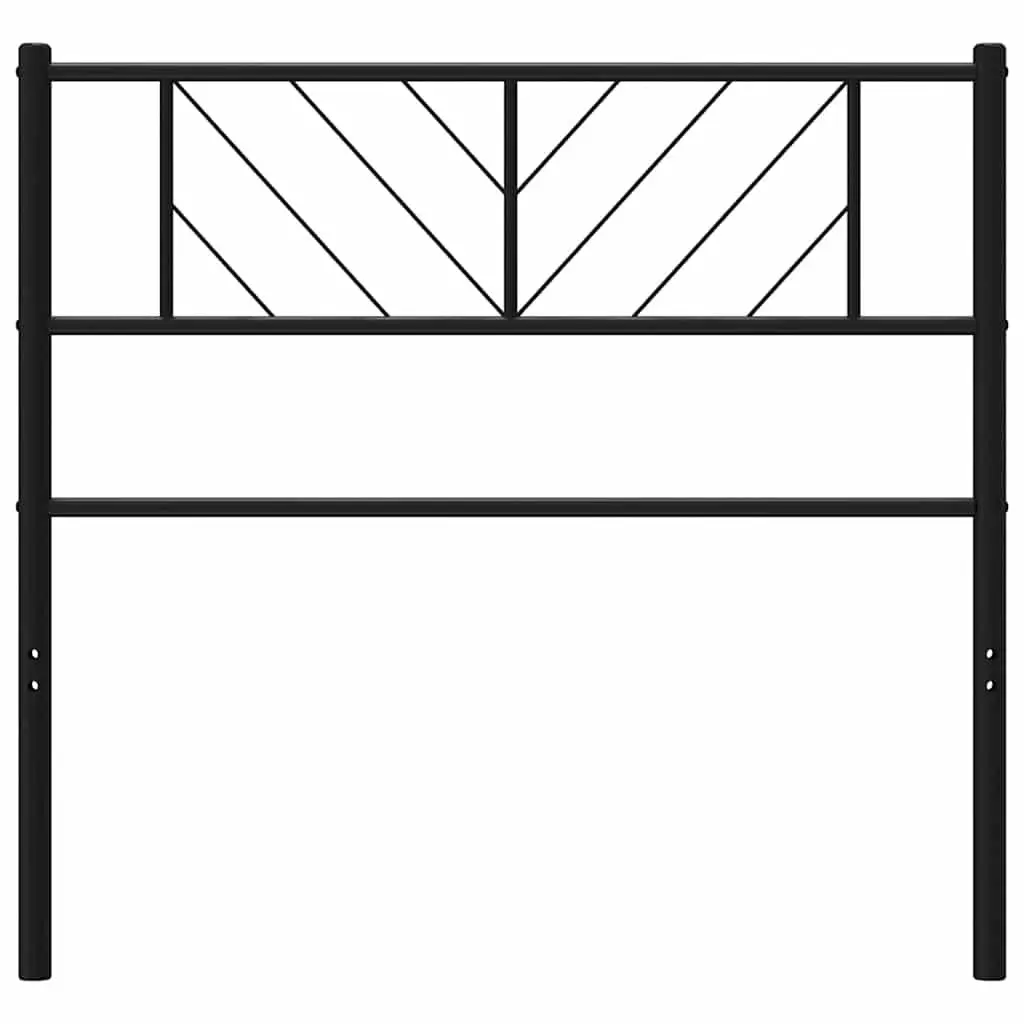 Black Metal Headboard for Bed Frames 107cm