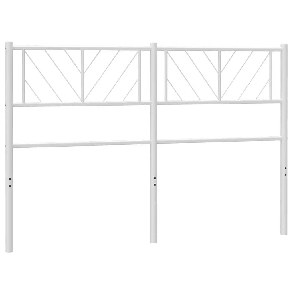 Metal Headboard White 135cm Bed Frame Head Board Bedroom Furniture Sturdy