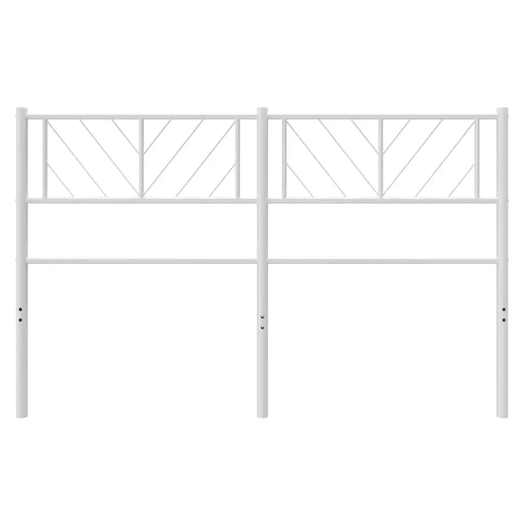 Metal Headboard White 135cm Bed Frame Head Board Bedroom Furniture Sturdy