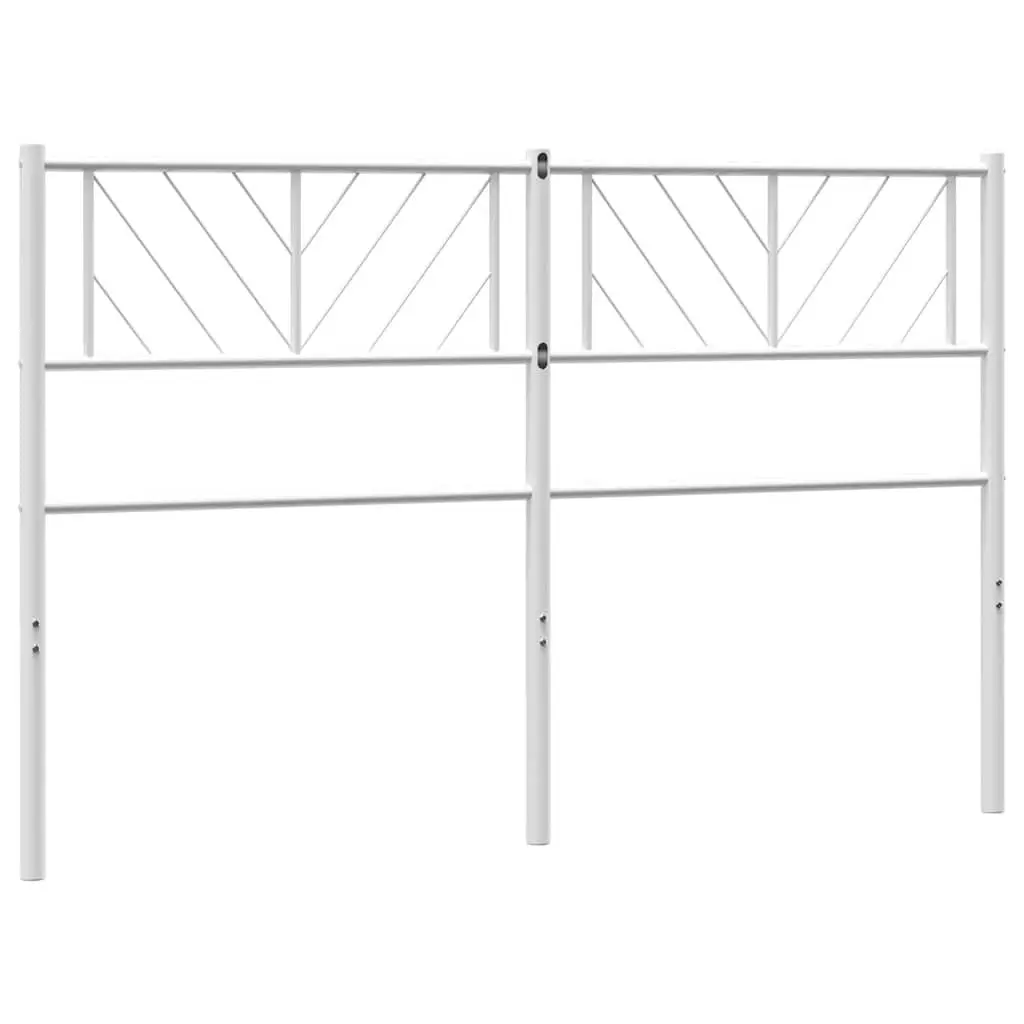 Metal Headboard White 135cm Bed Frame Head Board Bedroom Furniture Sturdy