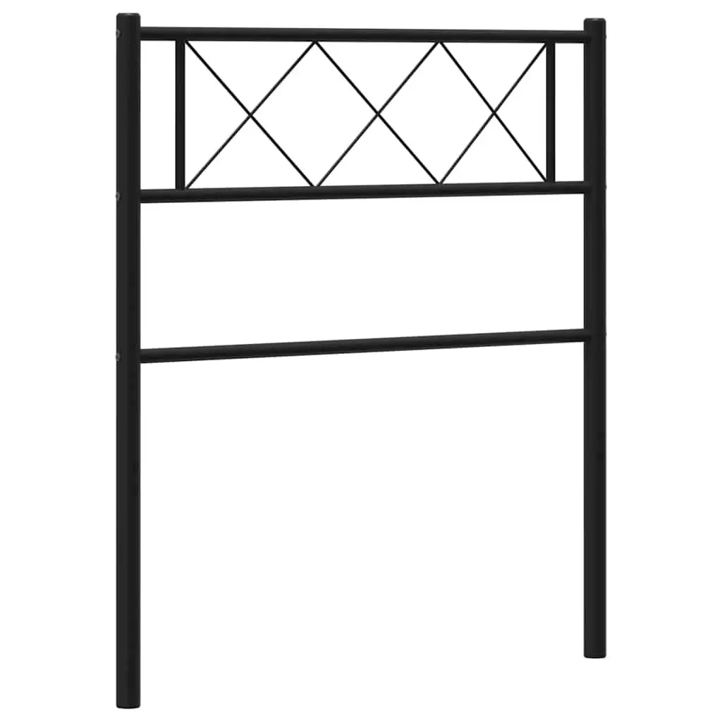 Black Metal Headboard for Bed Frame