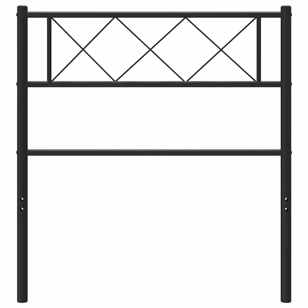 Black Metal Headboard for Bed Frame