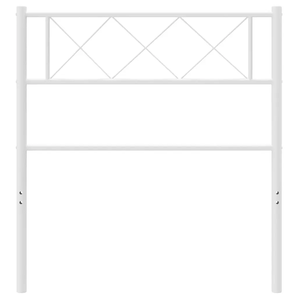 White Metal Headboard for Bedroom Bed Frame