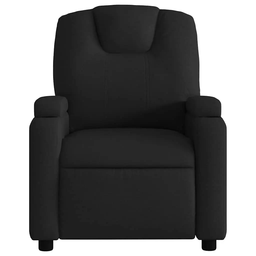 Black Fabric Massage Recliner Chair with 6-Point Vibration