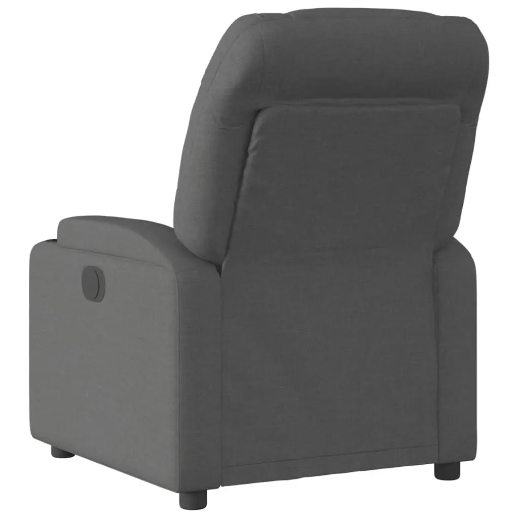 Recliner Chair Manual Recline Fabric Grey