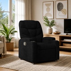 Durable Recliner Armchair with Manual Recline and Cup Holders