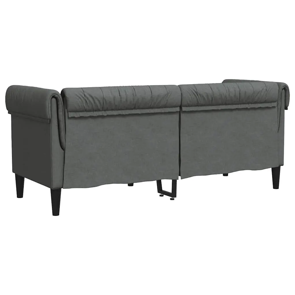 Grey Fabric Chesterfield Sofa for Living Room