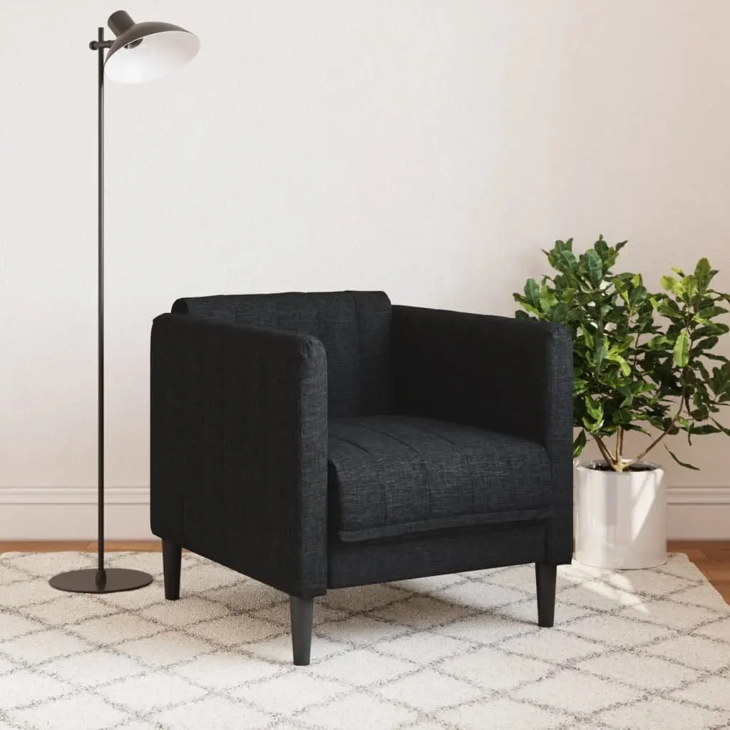 Black Fabric Sofa Chair for Relaxing