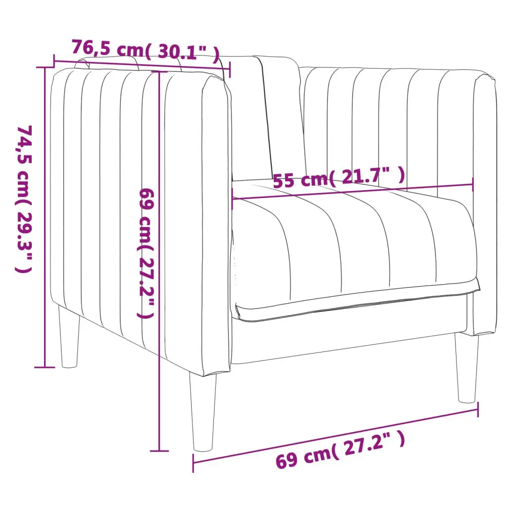 Black Fabric Sofa Chair for Relaxing