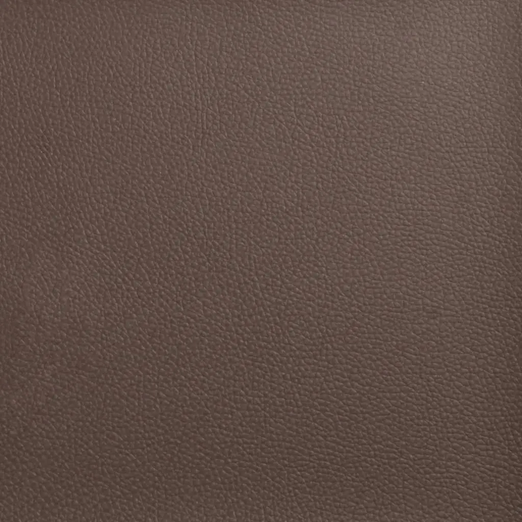 3-Seater Sofa Faux Leather Brown Chesterfield Button Tufted