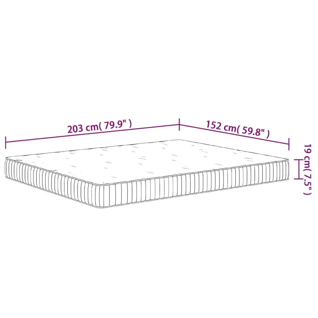 Queen Size Pocket Spring Mattress with Medium Comfort