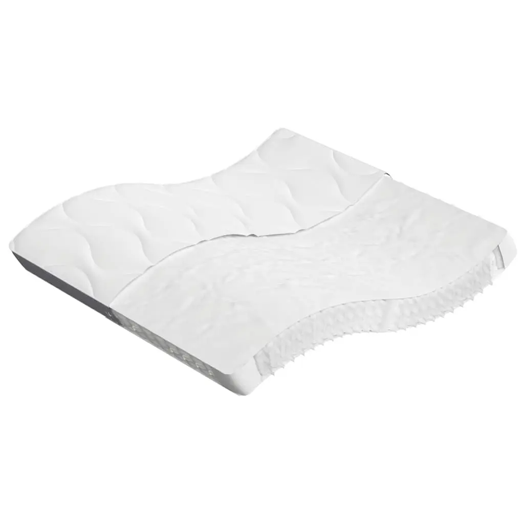 Pocket Spring Mattress King Size 183x203 cm Medium Firmness White Bedding