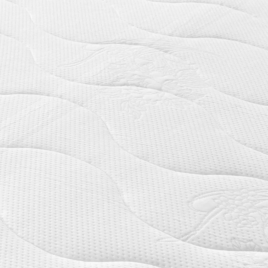 Pocket Spring Mattress King Size 183x203 cm Medium Firmness White Bedding